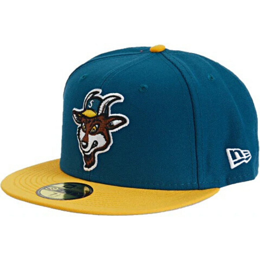 New Era x Supreme Goat Dark Teal/Yellow 59FIFTY Fitted Hat