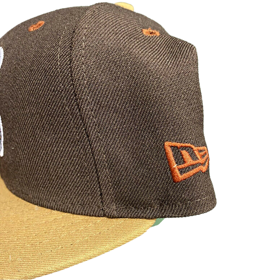 New Era Denver Nuggets Brown 1974 Throwback Logo Hardwood Classics 59FIFTY Fitted Hat