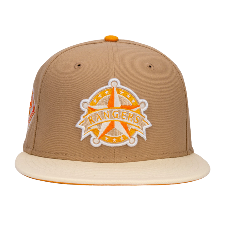 New Era Texas Rangers 'Sweet Nectar' Tan/Orange 59FIFTY Fitted Hat