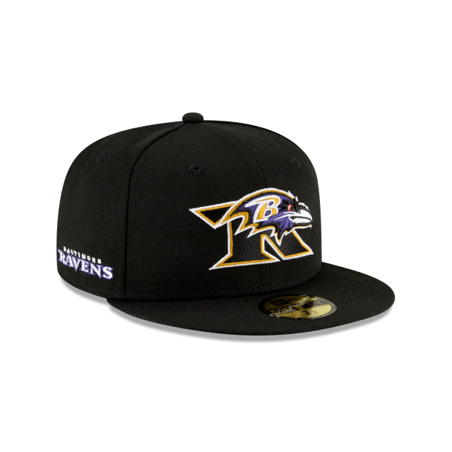 New Era Baltimore Ravens Logo Mix 59Fifty Fitted Hat