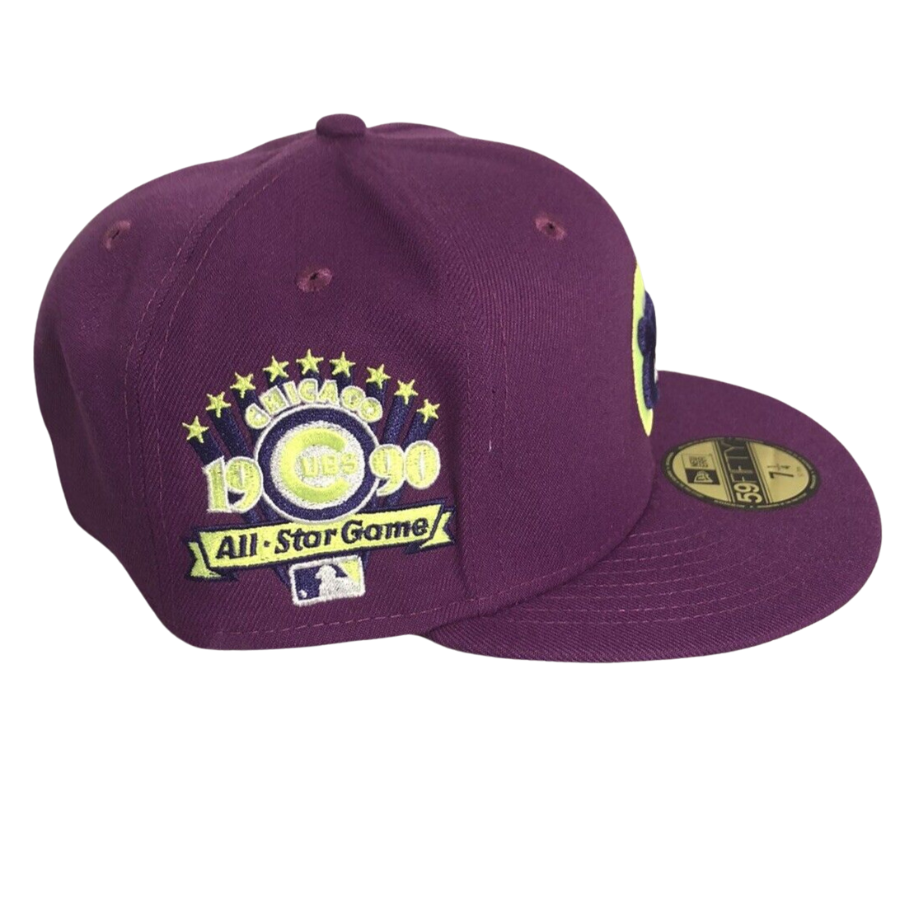 New Era Chicago Cubs Grape Volt 1990 All-Star Game 59FIFTY Fitted Hat