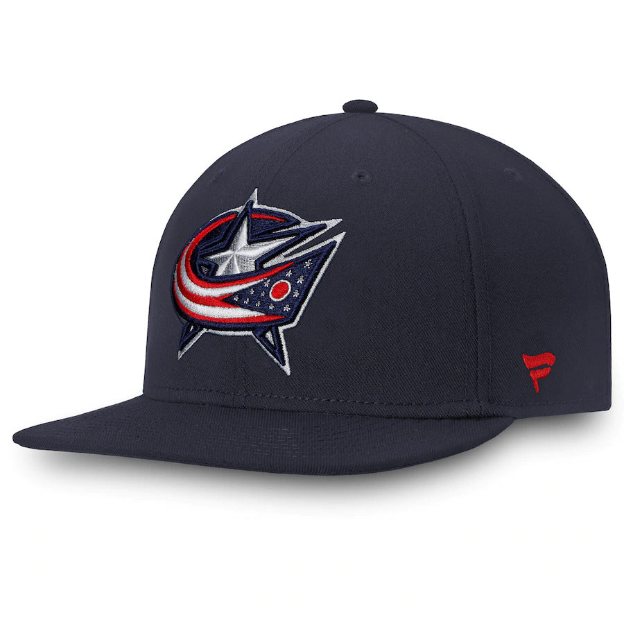 Fanatics Branded Navy Columbus Blue Jackets Core Primary Logo Fitted Hat