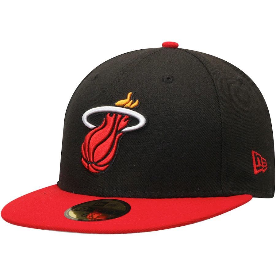 New Era Miami Heat 2Tone Black/Red 59FIFTY Fitted Hat