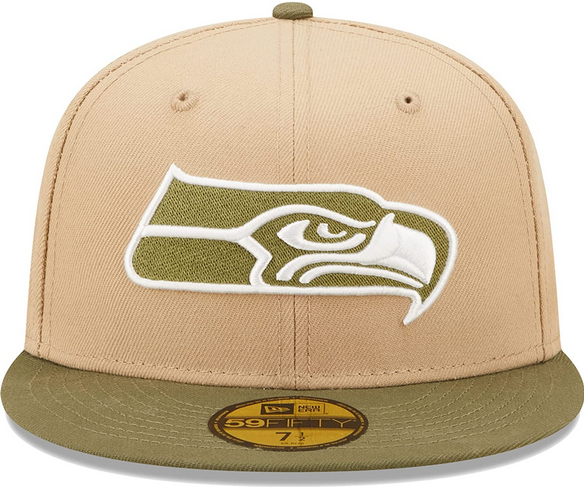 New Era Seattle Seahawks 30th Season Saguaro Tan/Olive 59FIFTY Fitted Hat