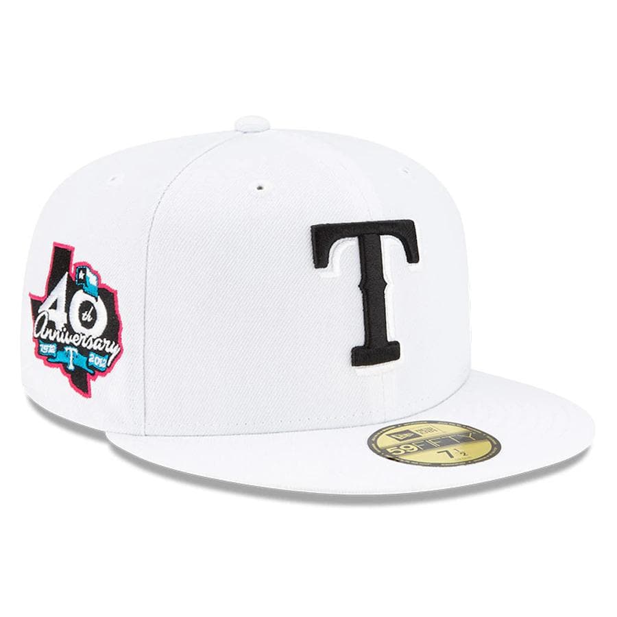 New Era White Texas Rangers Floral Undervisor 59FIFTY Fitted Hat