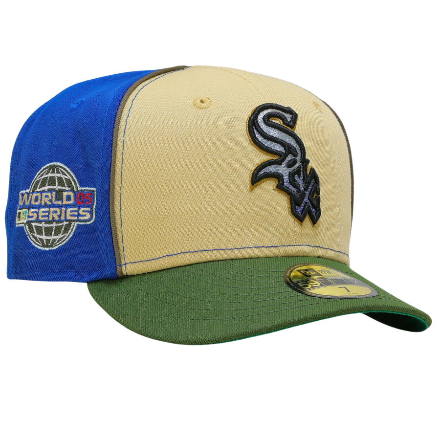 New Era x MF Chicago White Sox 2005 World Series "Old Gold Seashore Slate Beau Geste" 59FIFTY Fitted Hat