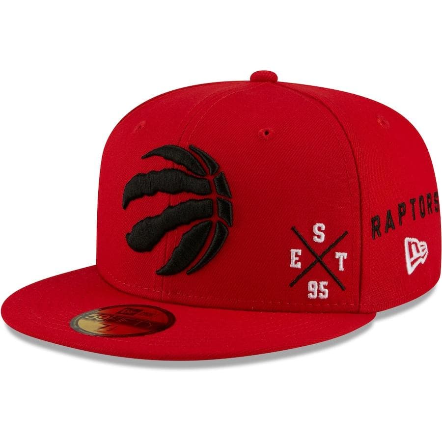 New Era Toronto Raptors Red 2021 Multi 59Fifty Fitted Hat
