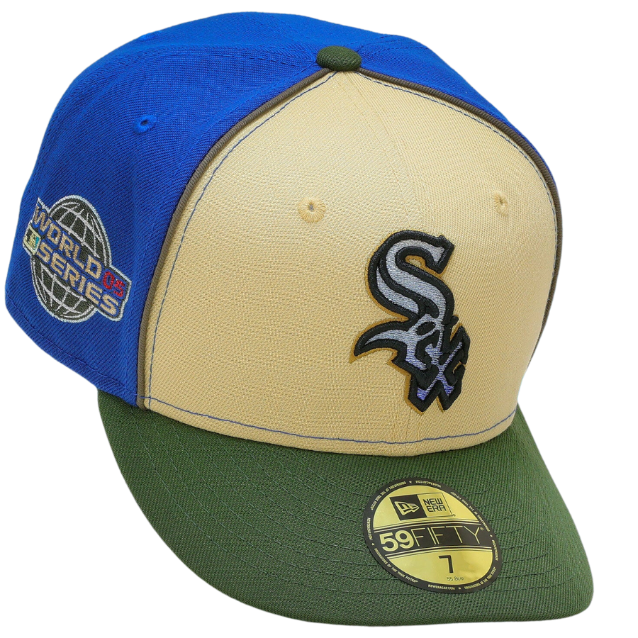 New Era x MF Chicago White Sox 2005 World Series "Old Gold Seashore Slate Beau Geste" 59FIFTY Fitted Hat
