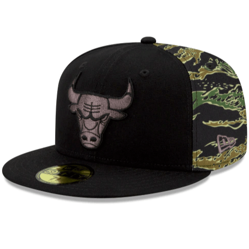 New Era Chicago Bulls Camo Panel 59Fifty Fitted Hat