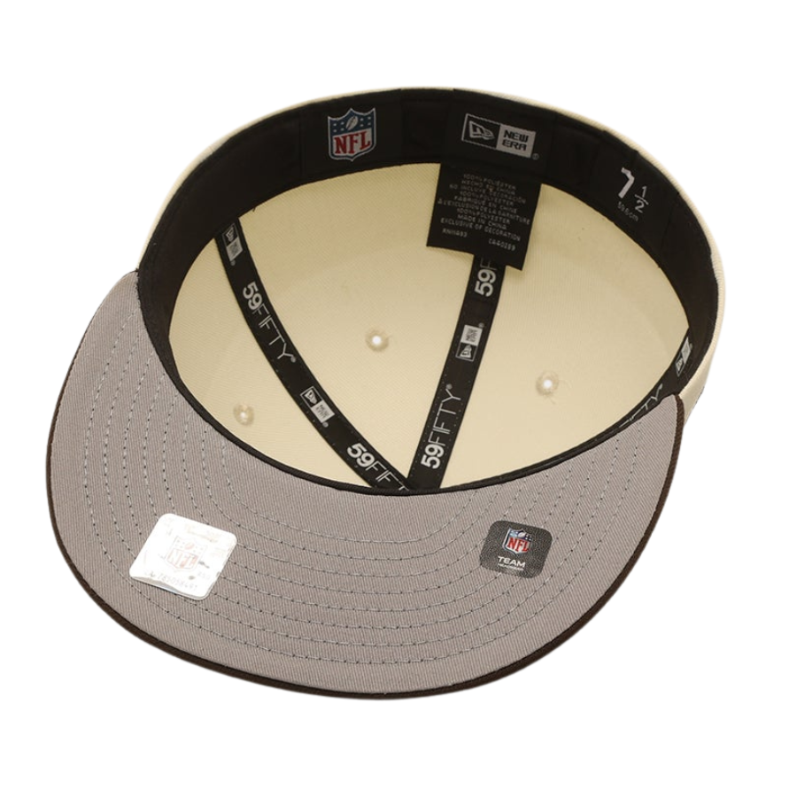 New Era Las Vegas Raiders '1981 Super Bowl' Chrome White 2023 59FIFTY Fitted Hat