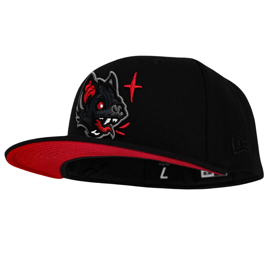 New Era x Noble North Bat Black/Red 59FIFTY Fitted Hat