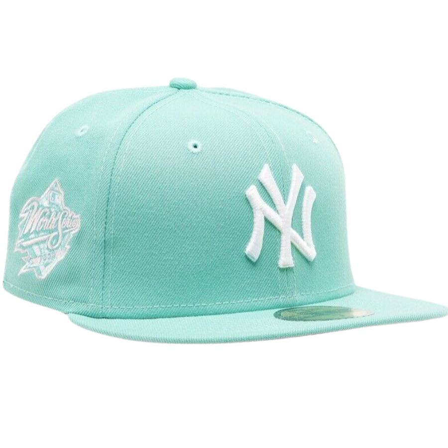 New Era Mint NY Yankees Fitted Hat w/ Nike Air Max 90 "Green Snakeskin" Sneakers