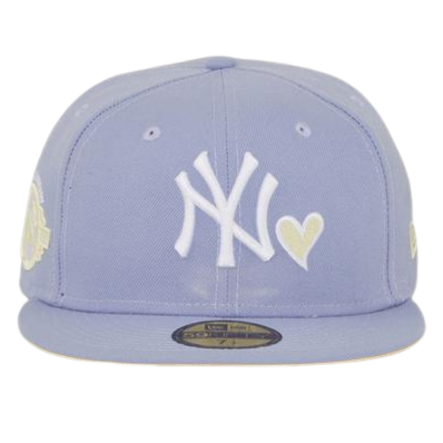New Era New York Yankees Lavender/Yellow Heart 59FIFTY Fitted Hat