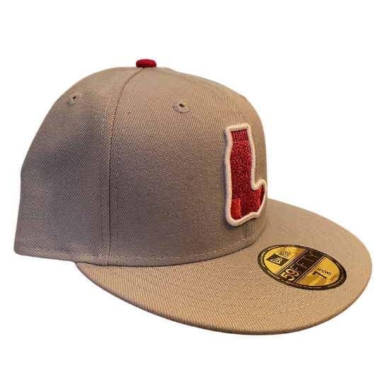 New Era Boston Red Sox Light Gray/Red Alternate Logo 59FIFTY Fitted Hat