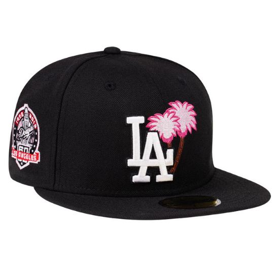 New Era Los Angeles Dodgers Palm Tree 60th Anniversary pink Edition 59FIFTY Fitted Hat