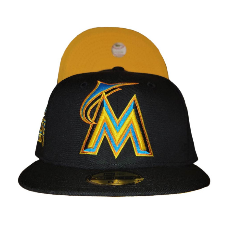 New Era Miami Marlins "Maui Wowie" Black/Yellow 2017 All-Star Game 59FIFTY Fitted Hat