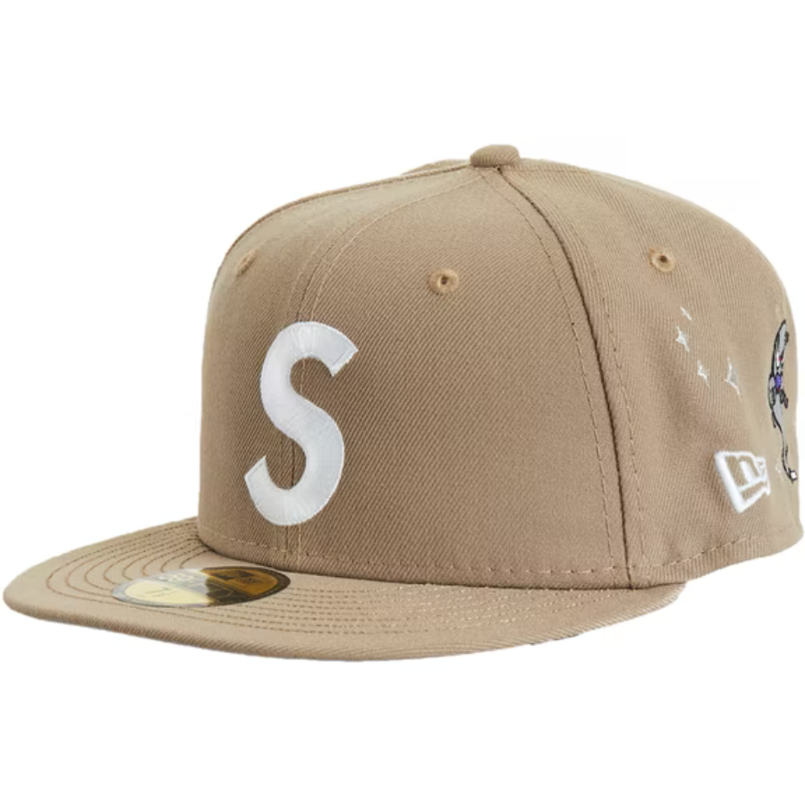 New Era x Supreme S Logo Tan Characters 59FIFTY Fitted Hat