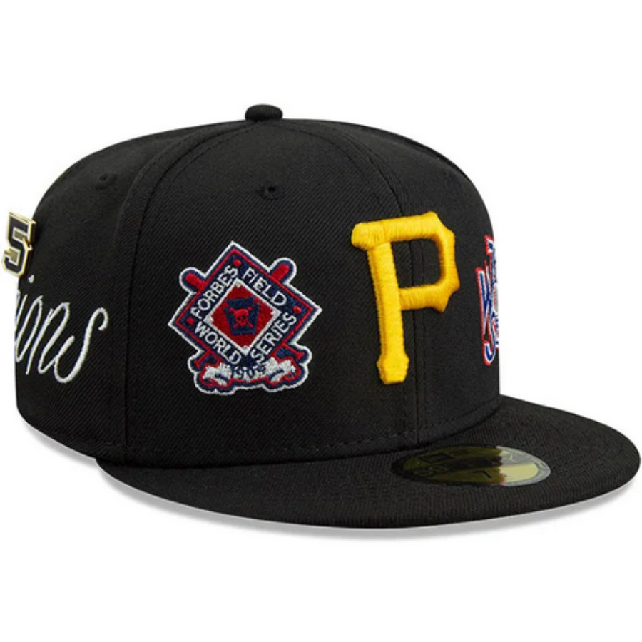 New Era Pittsburgh Pirates Mens Black Historic Champs 59FIFTY Fitted Hat