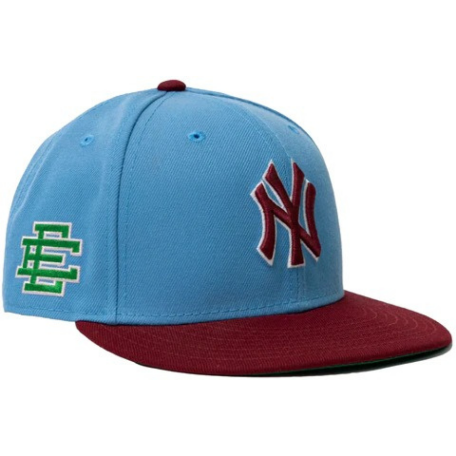 New Era x Eric Emanuel New York Yankees Caro/Maroon 59FIFTY Fitted Hat