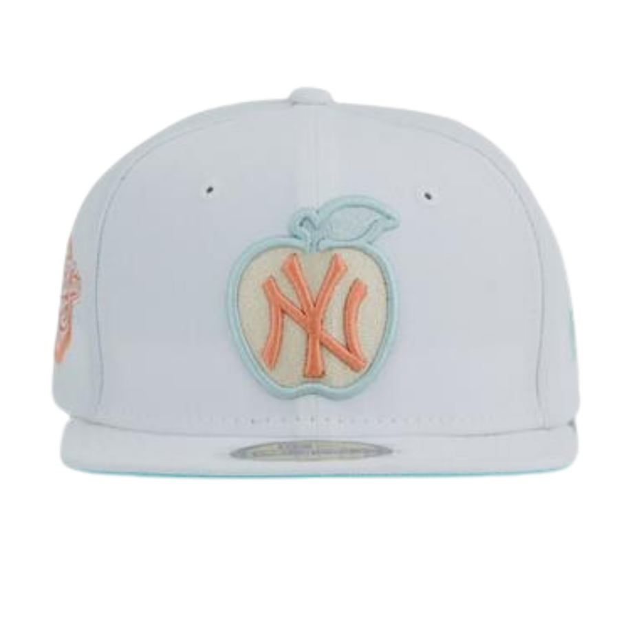 New Era New York Yankees White 1998 World Series Mint Blue Undervisor 59FIFTY Fitted Hat (For Kids)