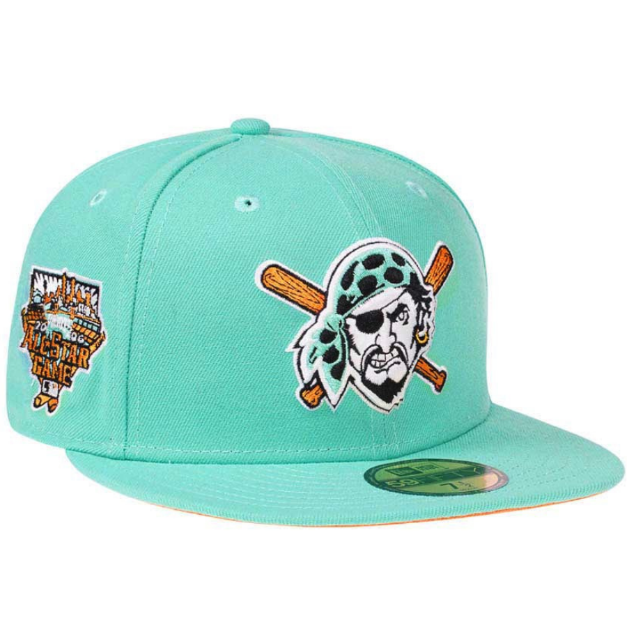 New Era Pittsburgh Pirates Mint/Mango 2006 All-Star Game 59FIFTY Fitted Cap