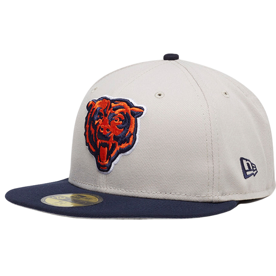 New Era Chicago Bears White Navy Pre Game 59FIFTY Fitted Hat new-era-chicago-bears-white-navy-pre-game-59fifty-fitted-hat