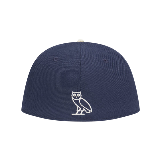 New Era Octobers Very Own Varsity Logo Navy 59FIFTY Fitted Hat