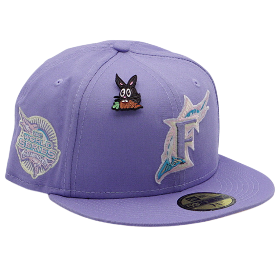 New Era Florida Marlins Lavender 'Easter Pack' 2003 World Series 59FIFTY Fitted Hat