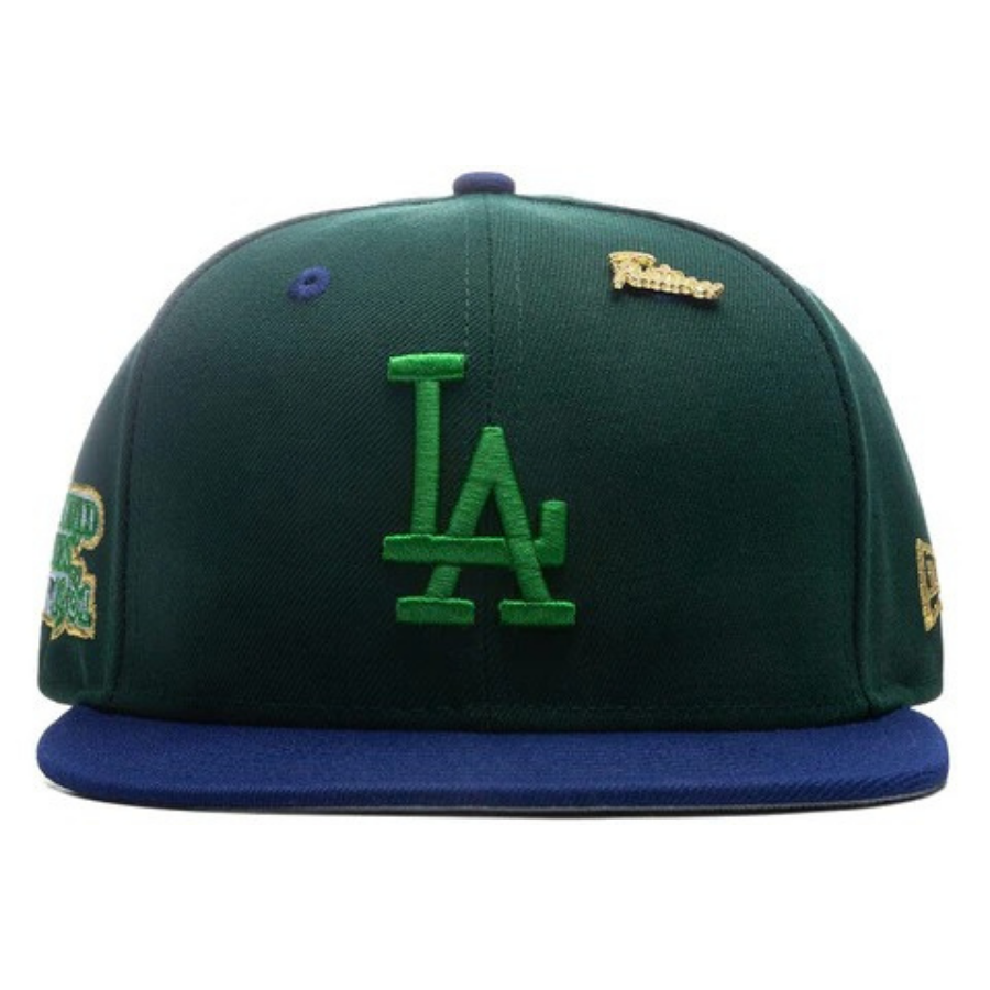 New Era x Feature Timepiece Los Angeles Dodgers Dark Green/Royal 59FIFTY Fitted Hat