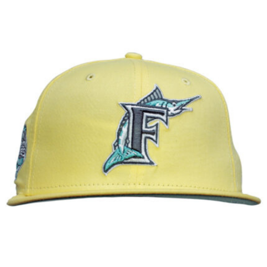 New Era Florida Marlins Lemon/Mint World Series 59FIFTY Fitted Hat