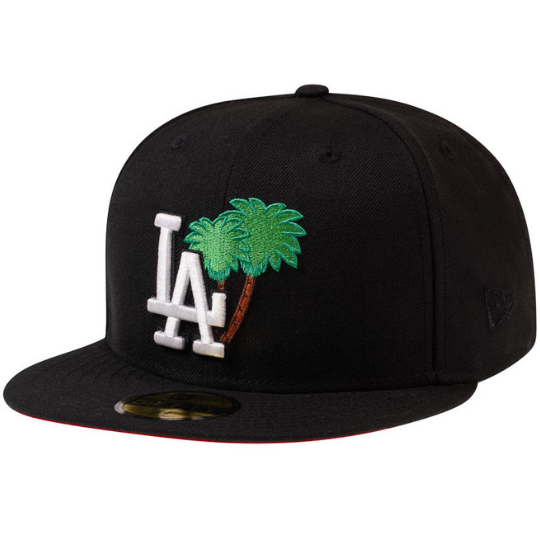 New Era Los Angeles Dodgers Palm Tree Red Undervisor 59FIFTY Fitted Hat
