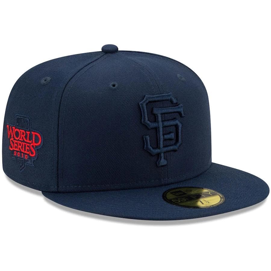 New Era San Francisco Giants Navy Cooperstown Collection Oceanside Red Under Visor 59FIFTY Fitted Hat