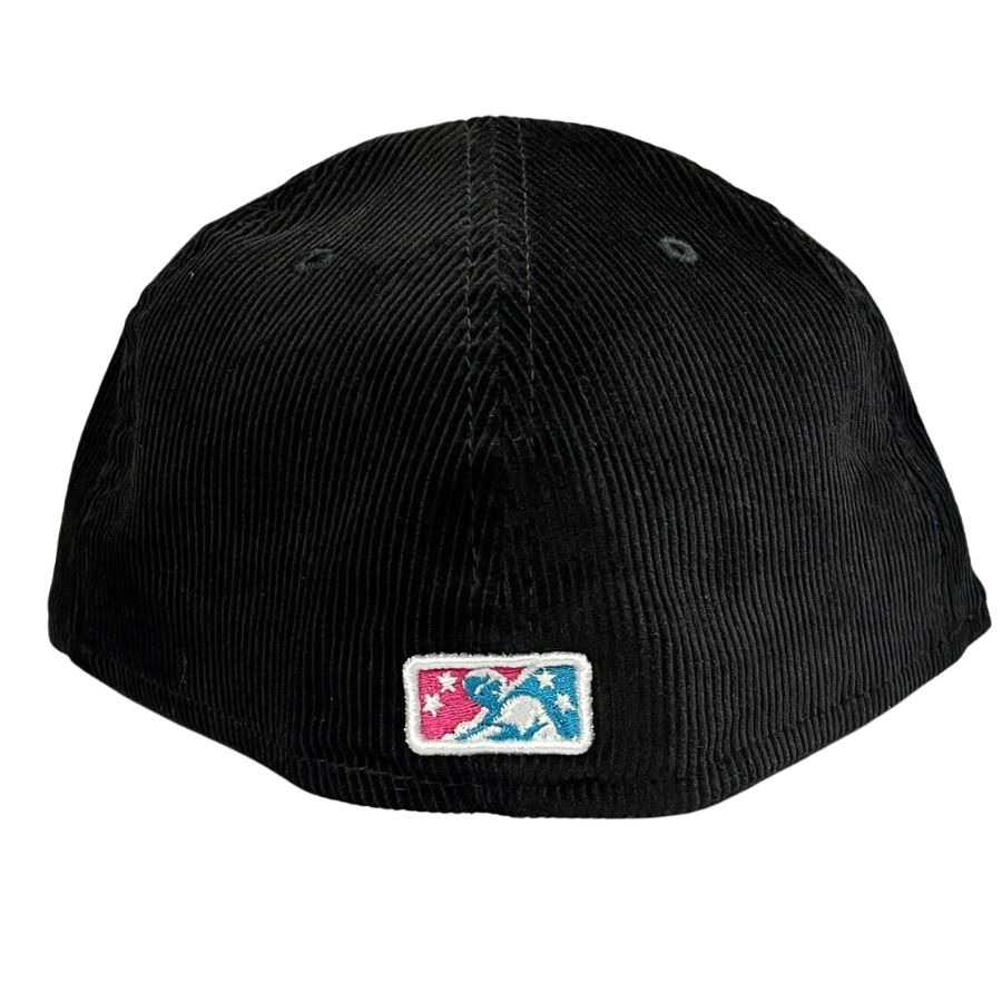 New Era Jacksonville Suns Black Corduroy/Blue/Hot Pink 59FIFTY Fitted Hat