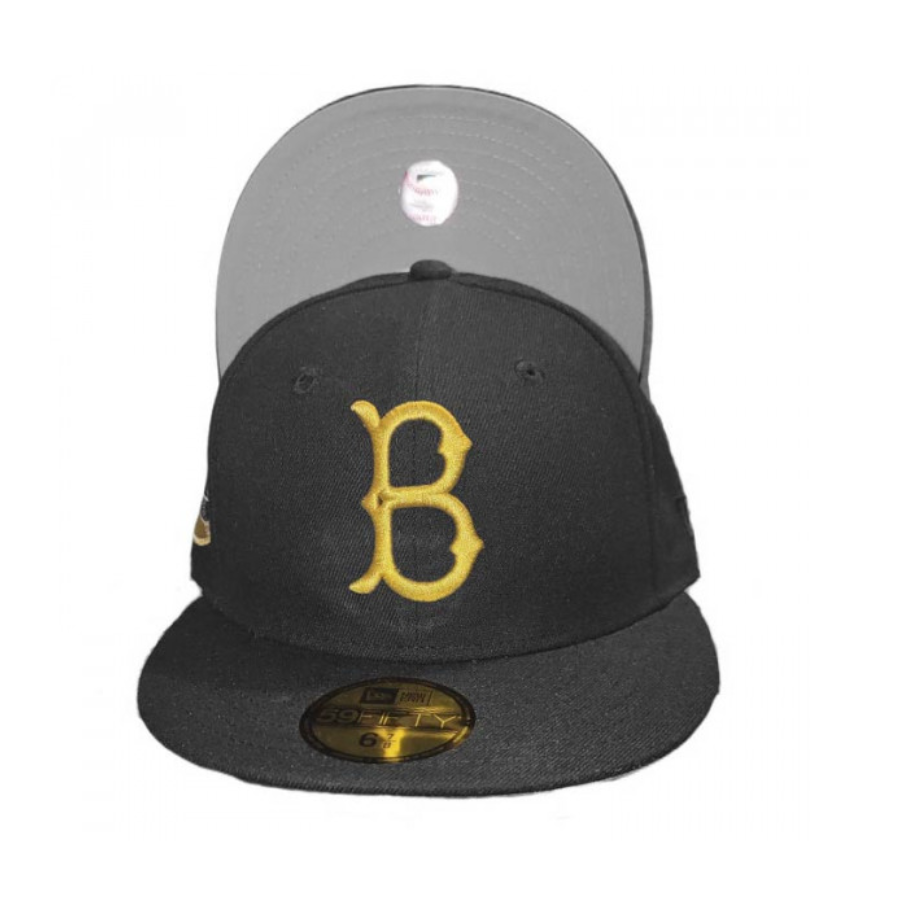 New Era Brooklyn Dodgers "Five Mic Pack" Black Team Patch 59FIFTY Fitted Hat