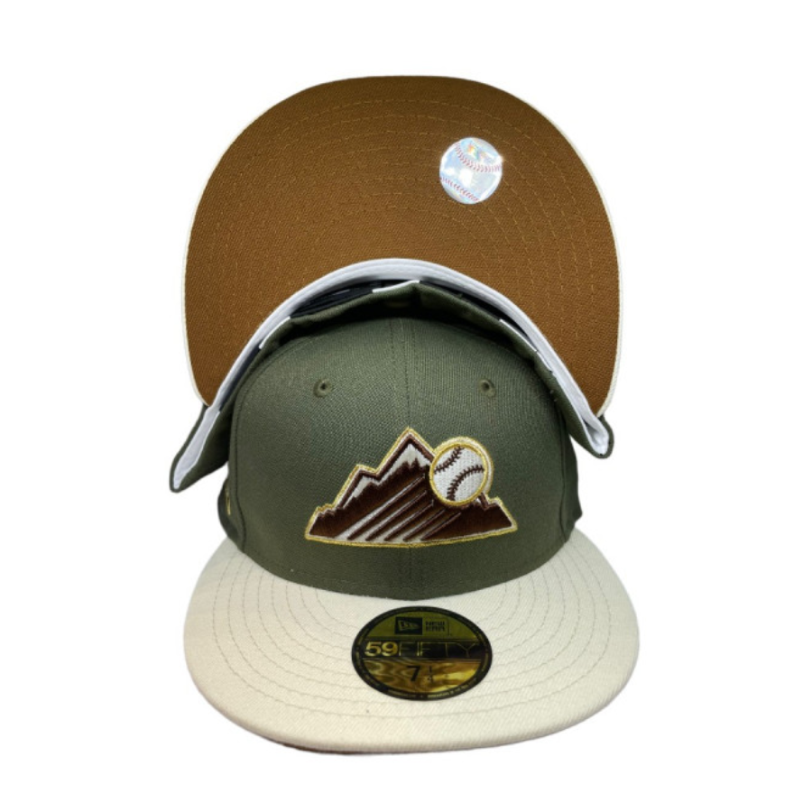 New Era Colorado Rockies "Olive Gus Recess" 25th Anniversary 59FIFTY Fitted Hat