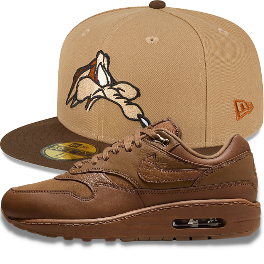 New Era Looney Tunes Wile E Coyote Fitted Hat w/ Wmns Nike Air Max 1 87' Ale Brown
