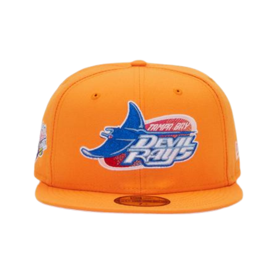 Devil Rays Fitted New Era Tampa Bay Devil Rays Orange 'Kool Aid' 59FIFTY Fitted Hat
