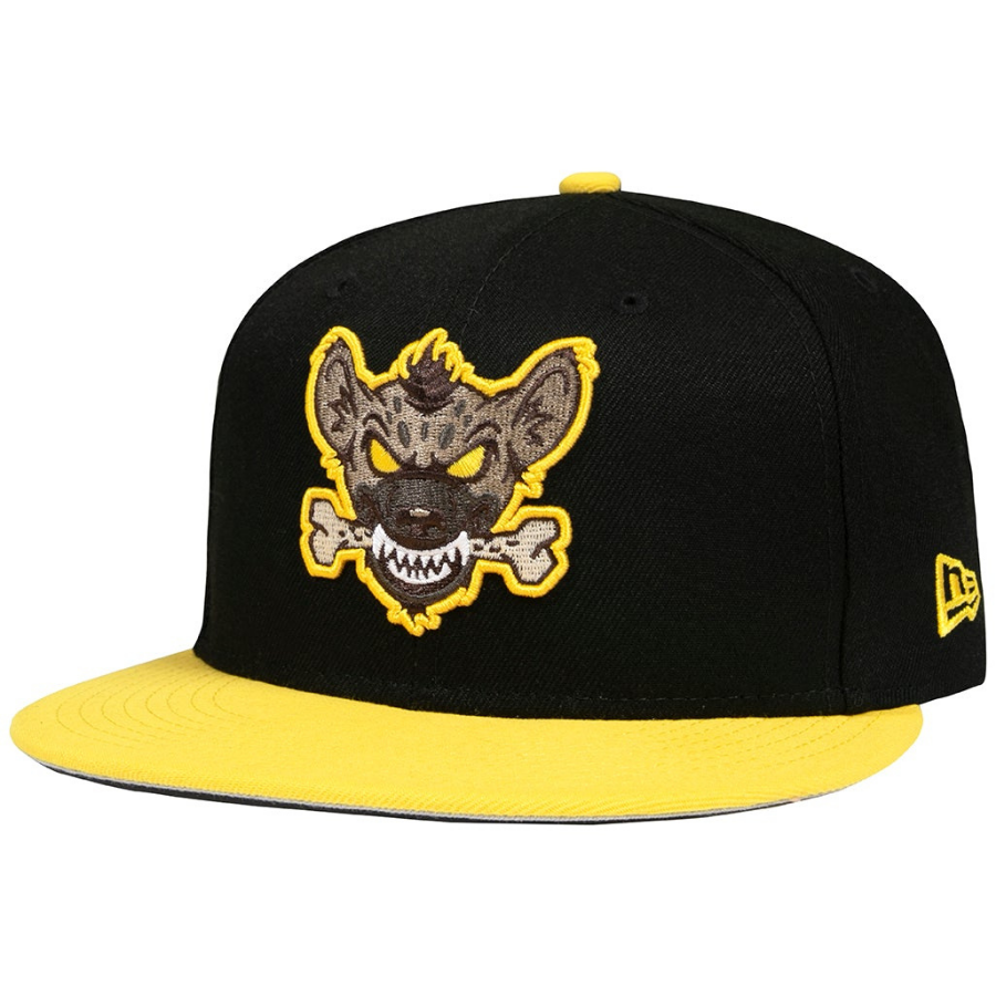New Era x The Hundreds Hyena Mascot Black/Yellow 59FIFTY Fitted Hat