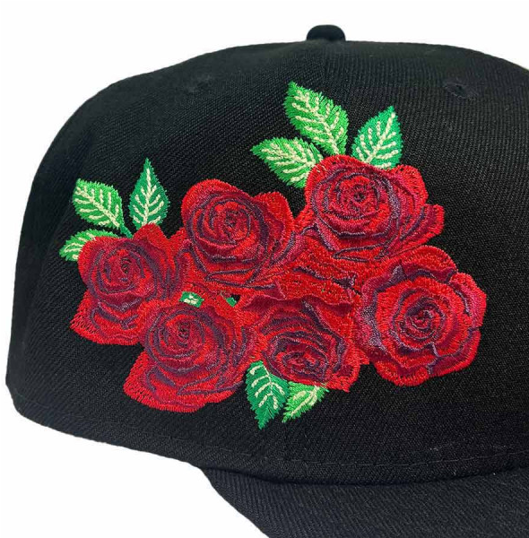 Hats Roses Men New Era x Pro Image Sports Los Angeles Dodgers Roses UV 59FIFTY Fitted Hat