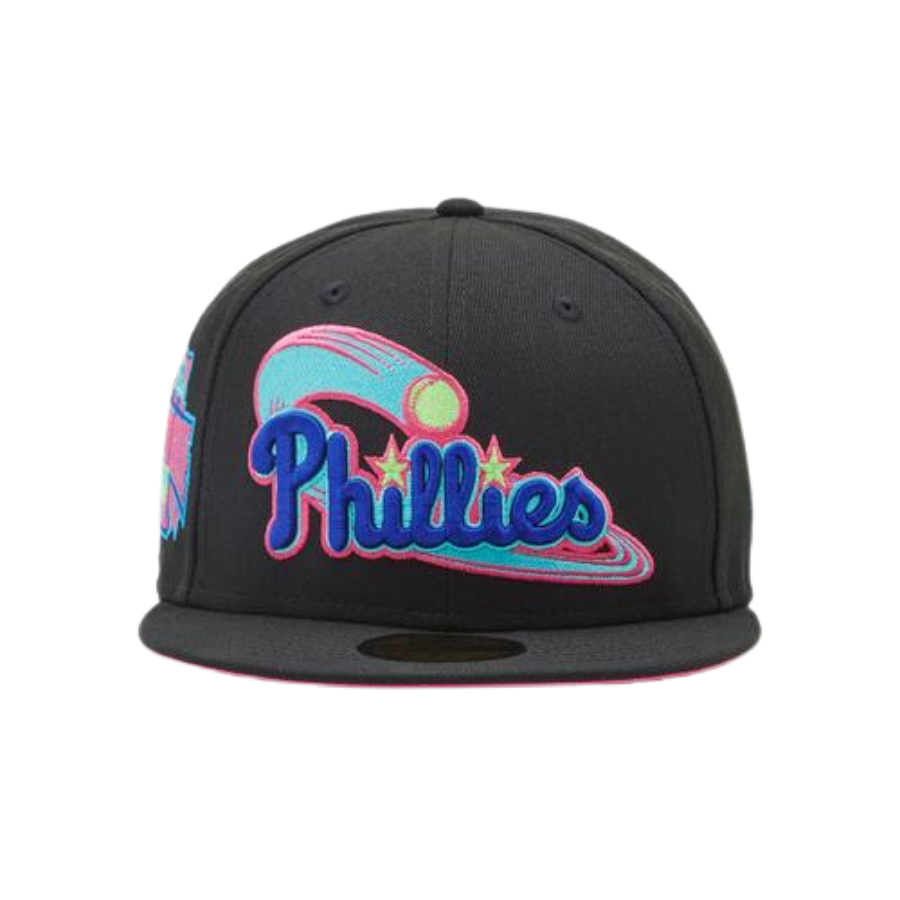 New Era Philadelphia Phillies "SOBE" Pack Pink Under Brim 59FIFTY Fitted Hat