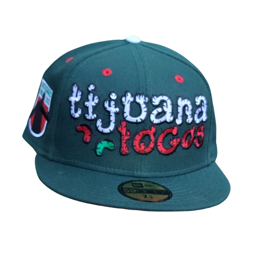 New Era x MILK Tijuana Locos Forest Green/Red 59FIFTY Fitted Hat
