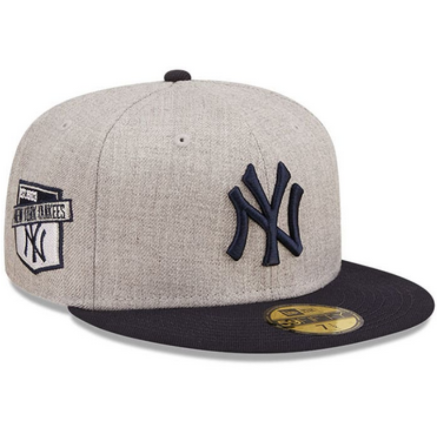 New Era New York Yankees Heather Grey 59FIFTY Fitted Hat