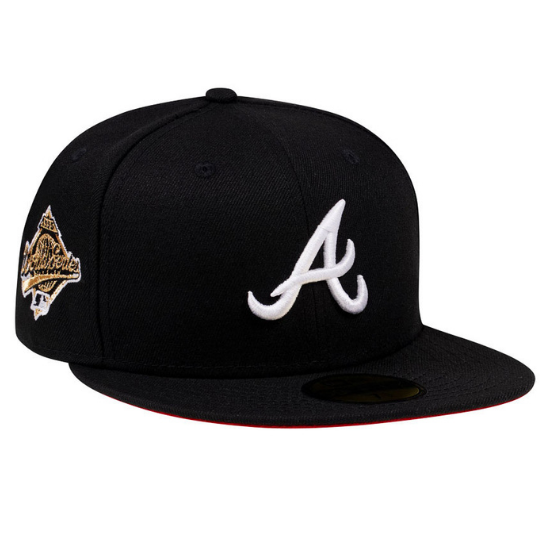New Era Atlanta Braves World Series 1995 Black & Red Edition 59FIFTY Fitted Hat