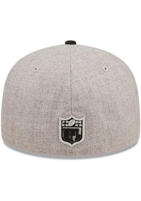 New Era Las Vegas Raiders Heather Grey 59FIFTY Fitted Hat
