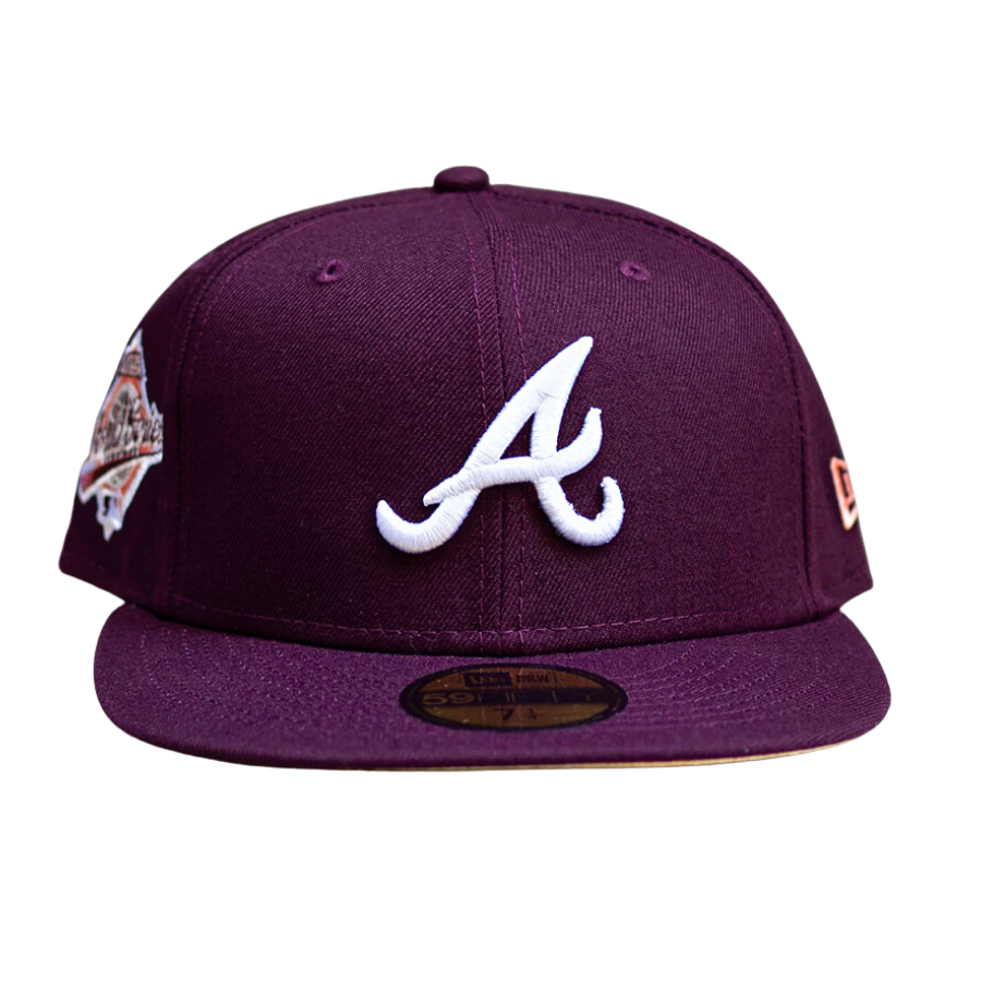 New Era Atlanta Braves Maroon 1995 World Series 59FIFTY Fitted Hat