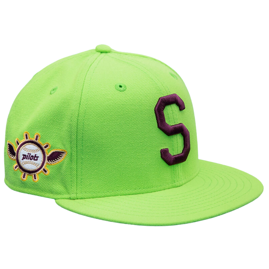 New Era Seattle Pilots Action Green 59FIFTY Fitted Hat