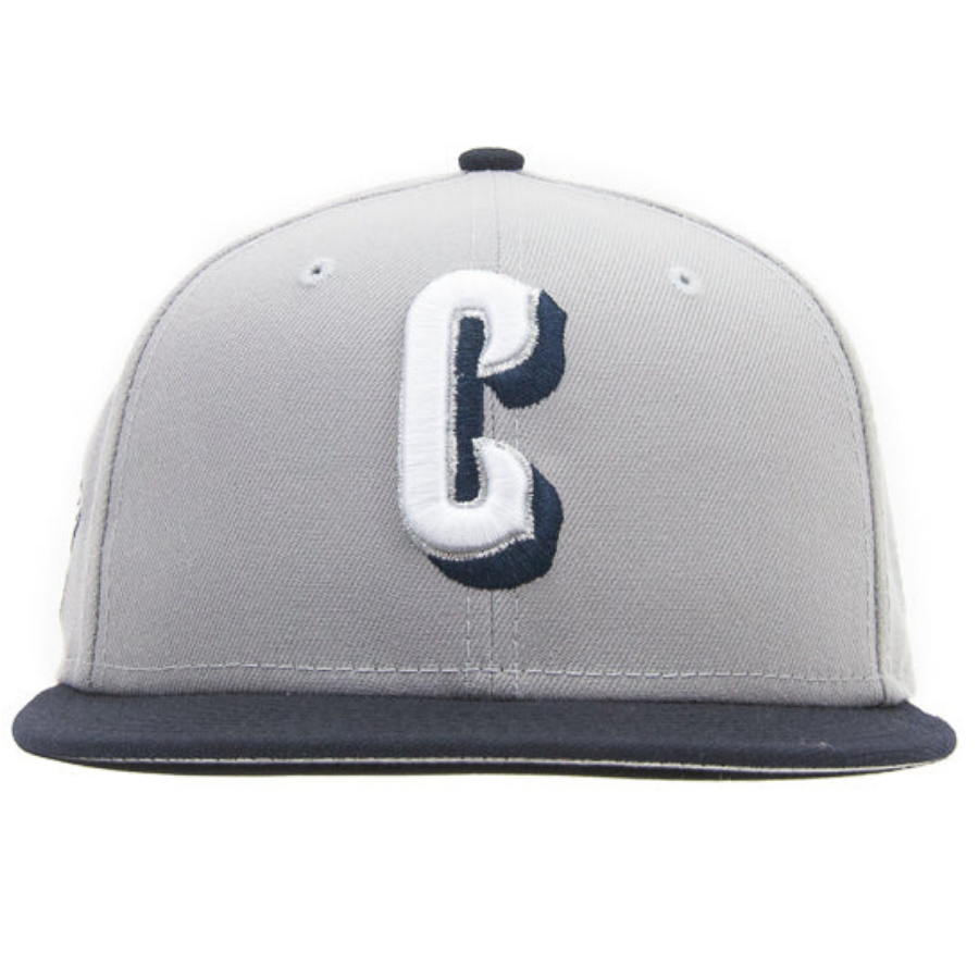 New Era Cincinnati Reds "C" Font Dark Grey/Navy 59FIFTY Fitted Hat