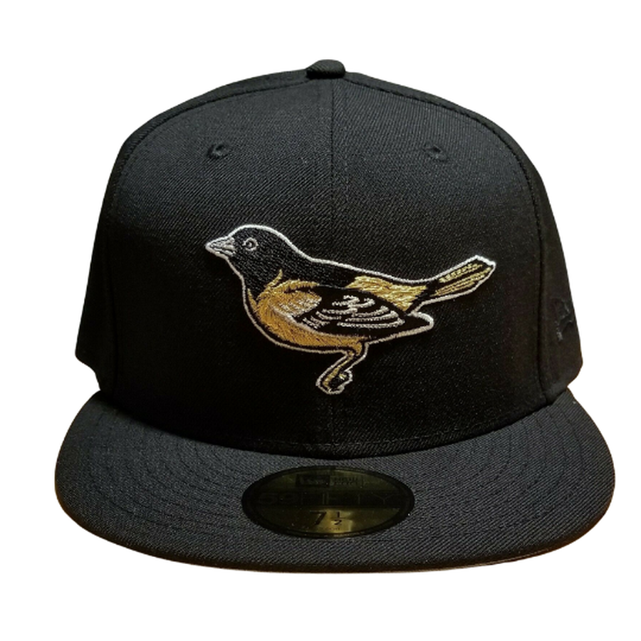New Era Baltimore Orioles Black/Gold Alternate Logo 59FIFTY Fitted Hat