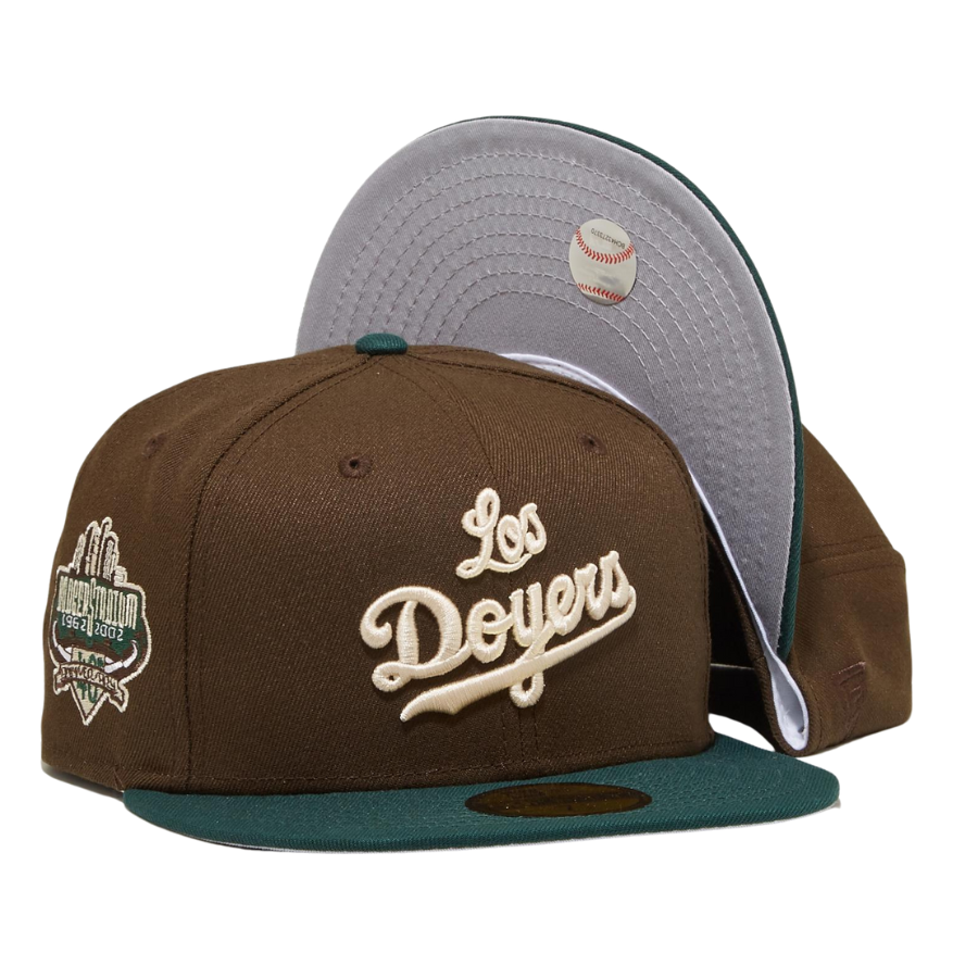 New Era x Eblens Los Doyers Walnut/Pine Green 59FIFTY Fitted Hat
