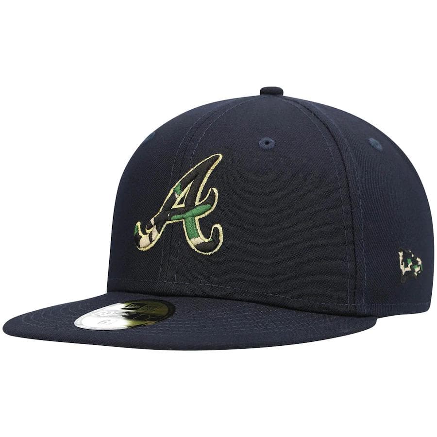 New Era Atlanta Braves Pop Camo Undervisor 59FIFTY Fitted Hat